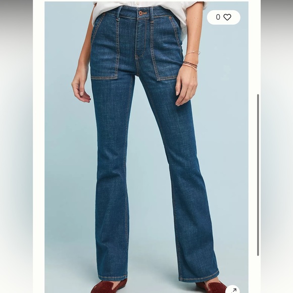 Anthropologie Denim - Anthropologie - Pilcro High Rise Dark Blue Jeans